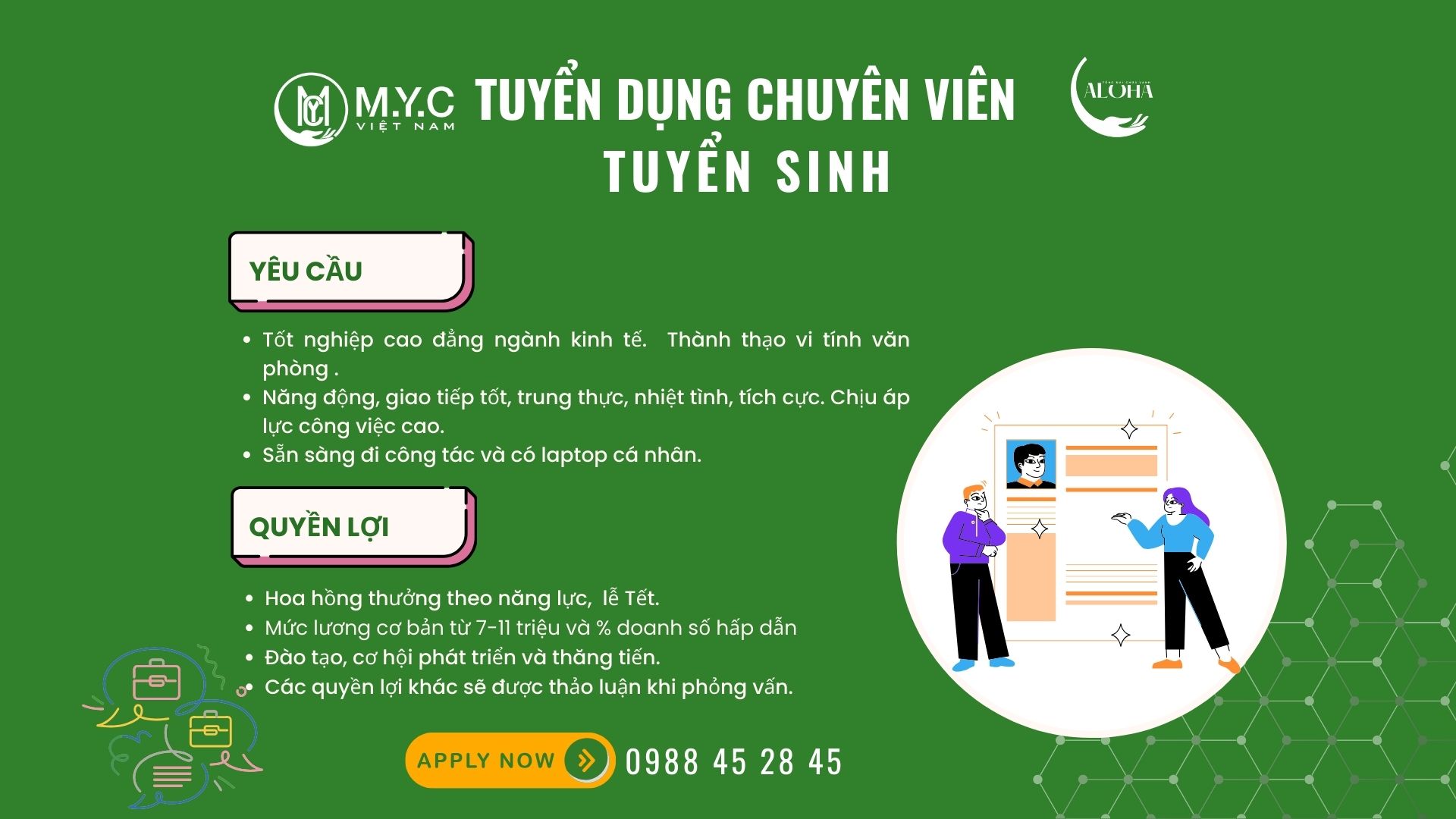 TuyỂn DỤng ChuyÊn ViÊn TuyỂn Sinh Myc Việt Nam 1414